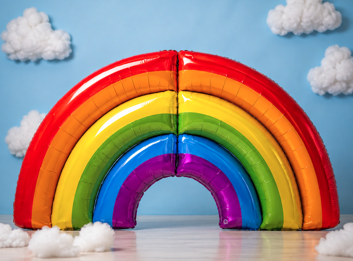 Globo foil Forma Arcoiris 152Cms