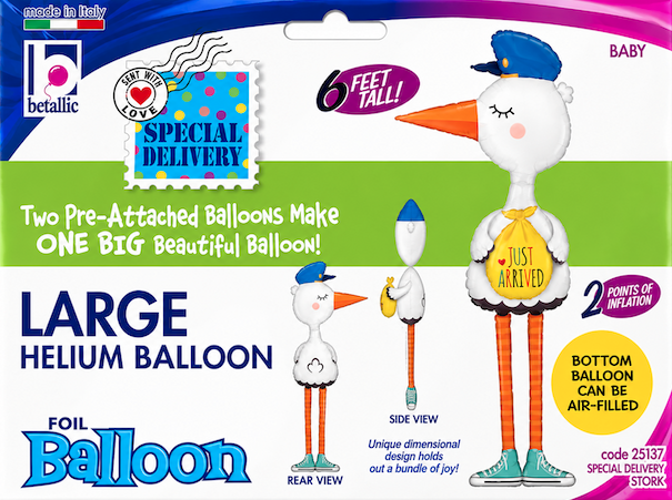 Globo Forma Cigüeña Especial 183 cm