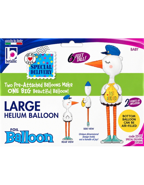 Globo Forma Cigüeña Especial 183 cm