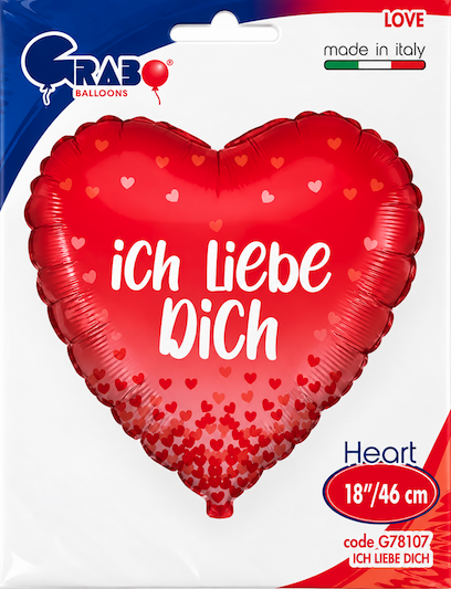 Globo Corazon Ich Liebe Dich 46cms