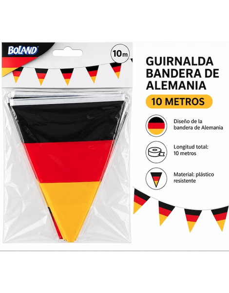Guirnalda banderin Alemania plastic 10M