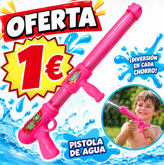 Mega Pistola Agua 53 Cm Colores Surtidos