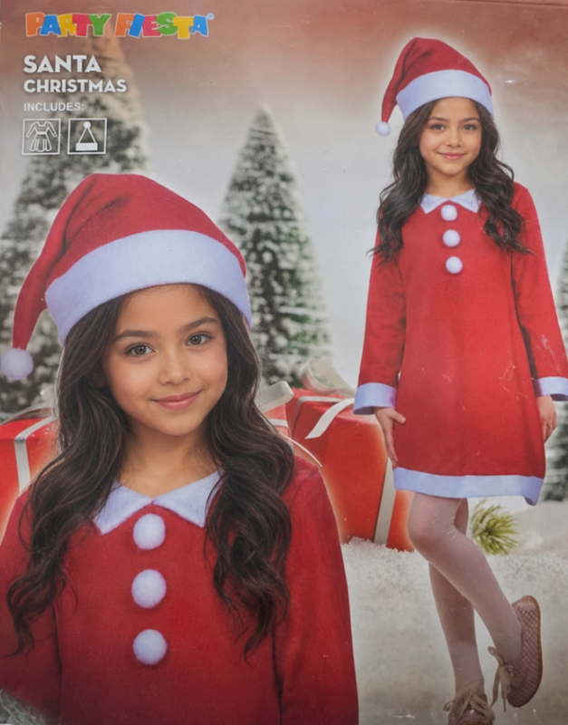 Disfraz Mama Noel Niña