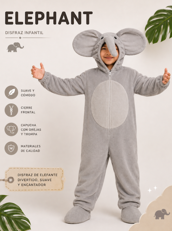 Disfraz Elefante Infantil 5/6 años