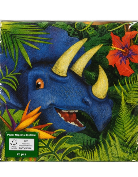 Servilletas Dinosaurios desechables