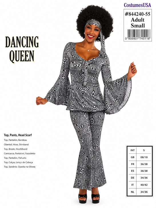 Disfraz Dancing Disco mujer T.S