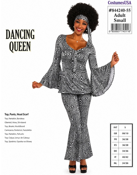 Disfraz Dancing Disco mujer T.S