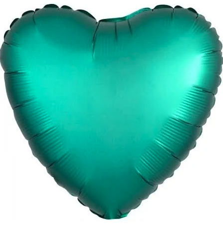 Globo Foil Corazon Verde 50 Cm
