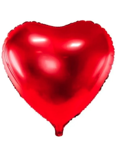 Globo Mylar Corazon Rojo  45Cm