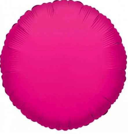 Globo Fucsia Redondo foil 45 cms