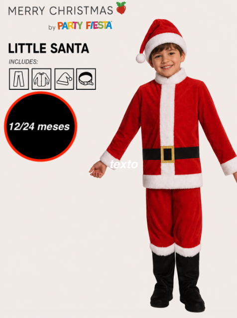 Disfraz Papa Noel para Bebes
