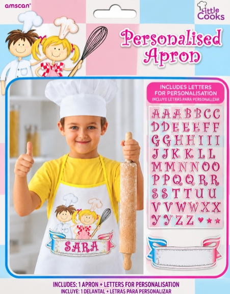 Delantal para personalizar infantil