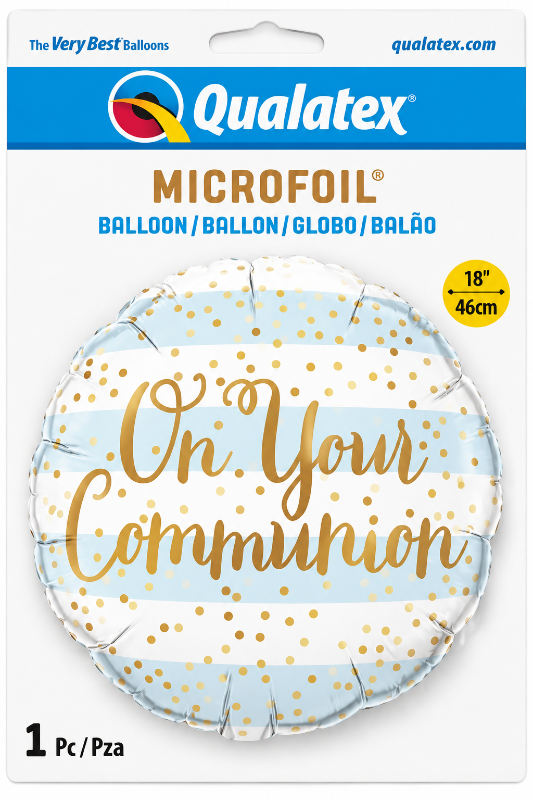 Globo On your Communión azul 46 cms.