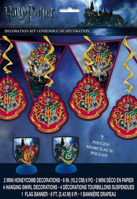 Kit Decoración Harry Potter 7 piezas