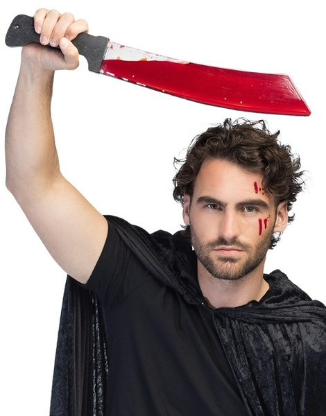 Machete con sangre líquida  51 cms.