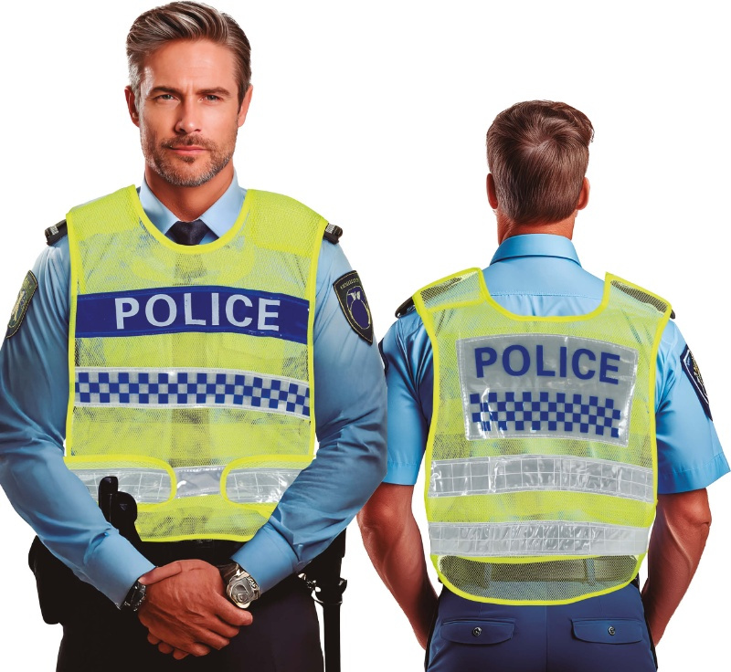 Chaleco policia de trafico amarillo, AD