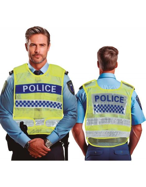 Chaleco policia de trafico amarillo, AD