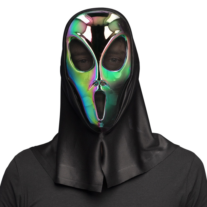 Máscara alien con capucha