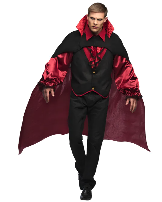 Disfraz Vampiro rojo adulto