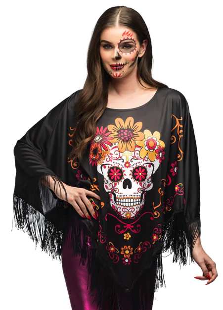 Poncho Catrina para mujer