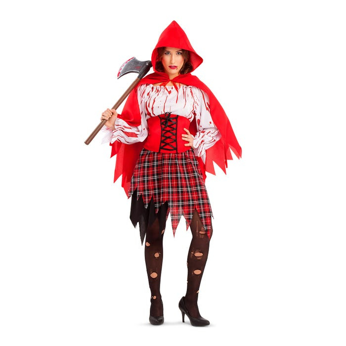 Disfraz Caperucita sangrienta mujer XL