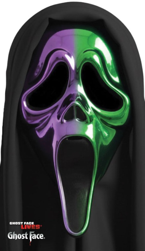 Máscara Ghost Face® con efecto cromado