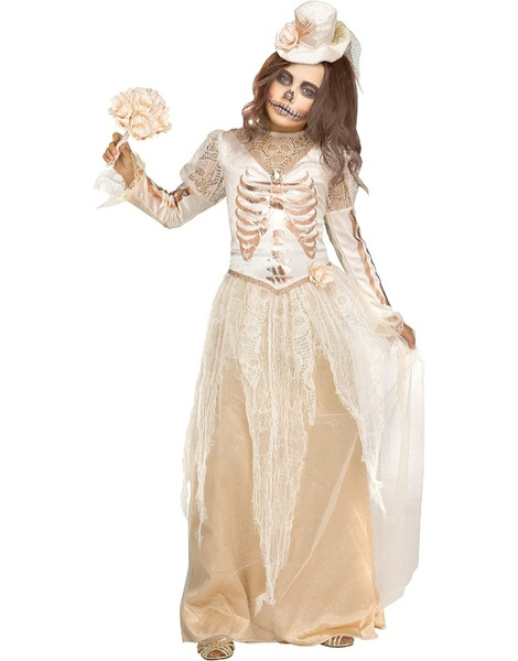 Disfraz Novia Victoriana  niña deluxe