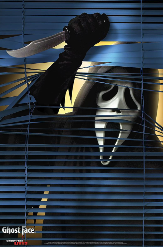 2 Laminas ventana Scream Ghostface 90x60