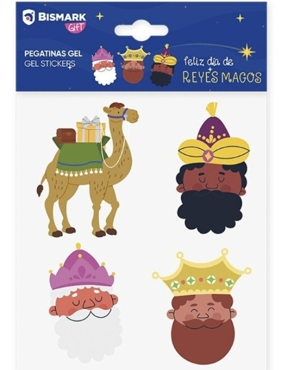 Pegatinas gel Reyes Mago