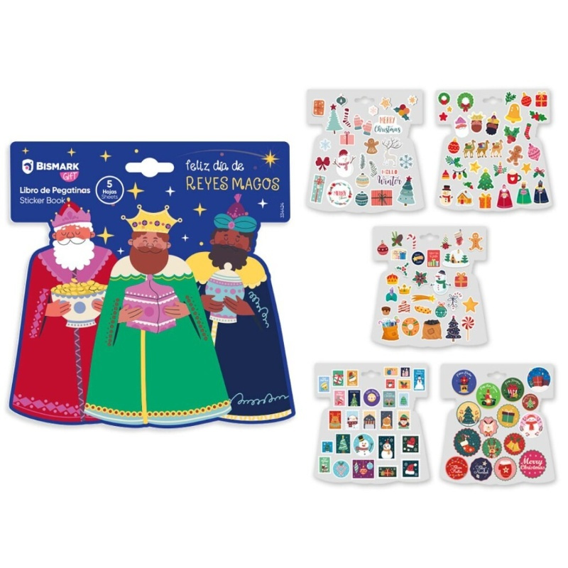 Libro pegatinas Reyes Magos 5 hojas