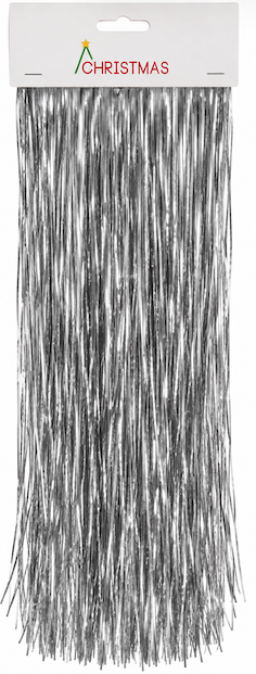 Cabellera Plata decoracion navidas 50x40