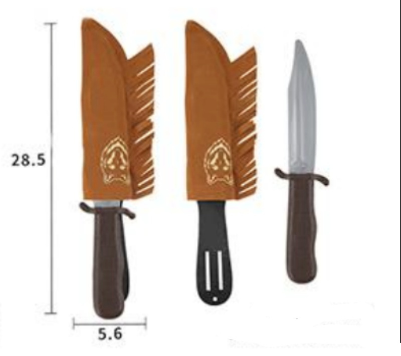 Cuchillo Pielroja con funda 29 cms.