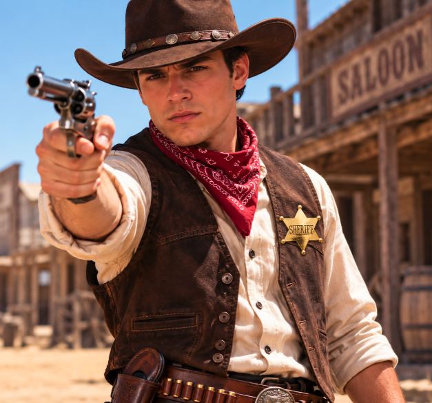 Placa Sheriff dorada