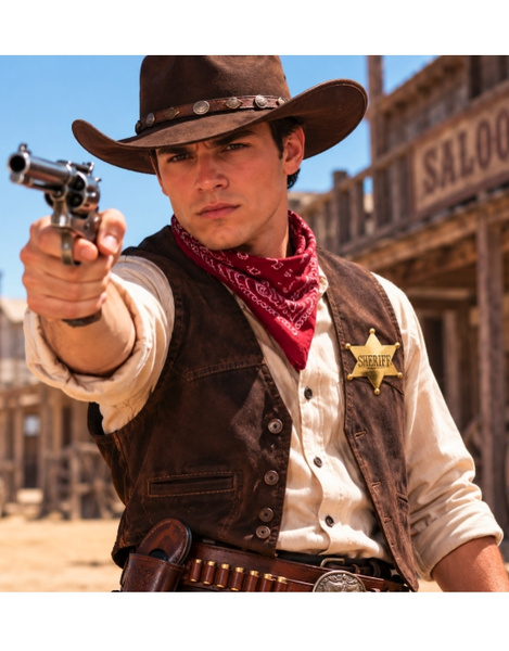 Placa Sheriff dorada