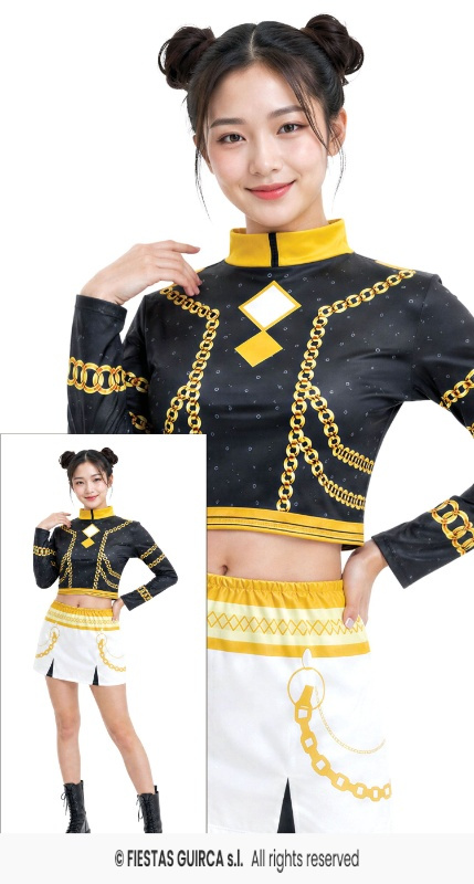 Disfraz Pop Star Silver Lite adulta