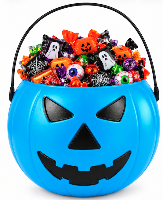 Cubo Calabaza Azul 18 cms. sin tapa