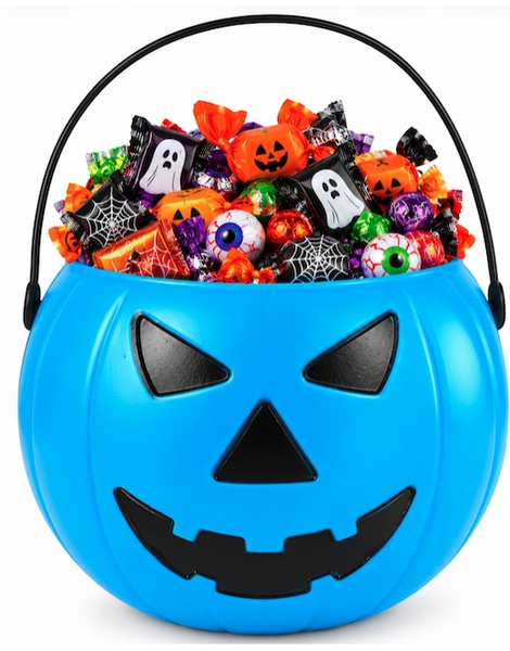 Cubo Calabaza Azul 18 cms. sin tapa