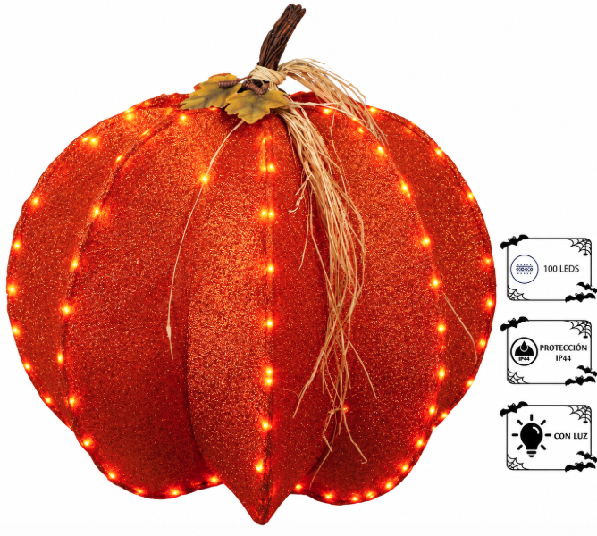 Calabaza gigante 80x80x80cm. 100 LED