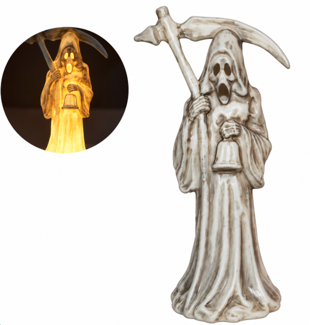 Decoración La muerte con luz 8 cms.