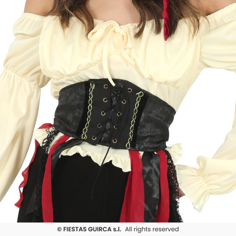 Corset negro Pirata