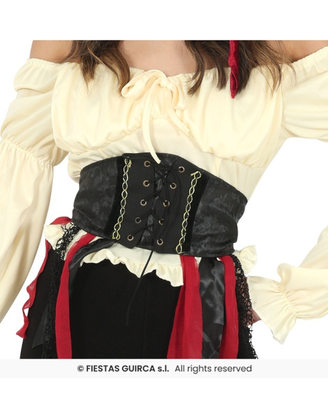 Corset negro Pirata