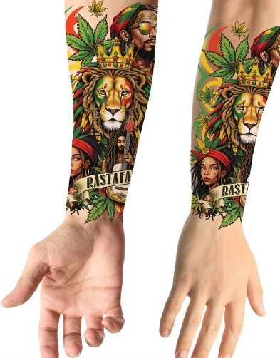 Tatuaje Rasta 14X30 Cm