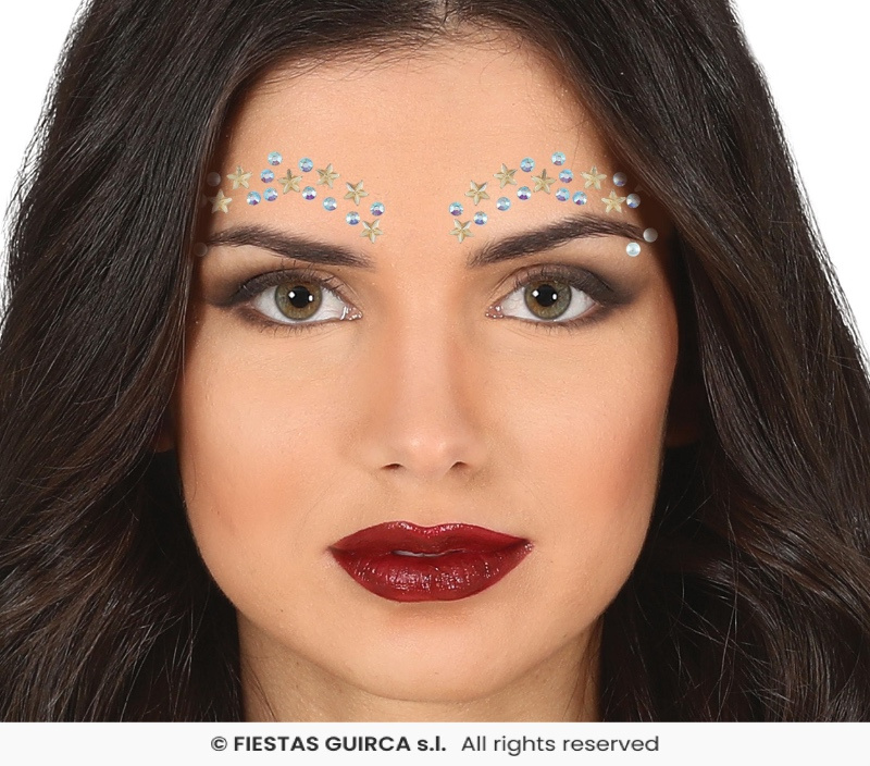 Joyas Faciales Estrellas Plata