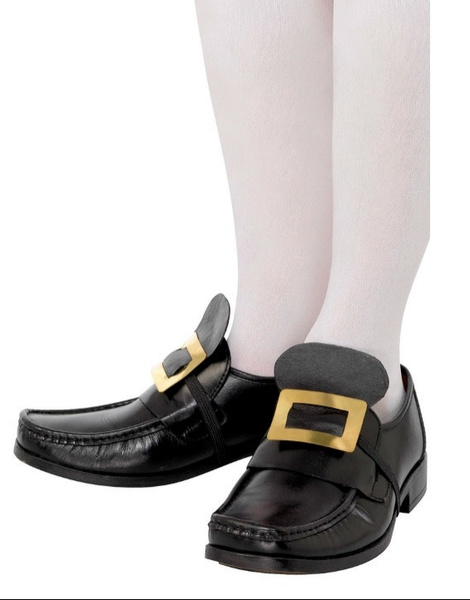 Hebillas doradas para zapatos con goma