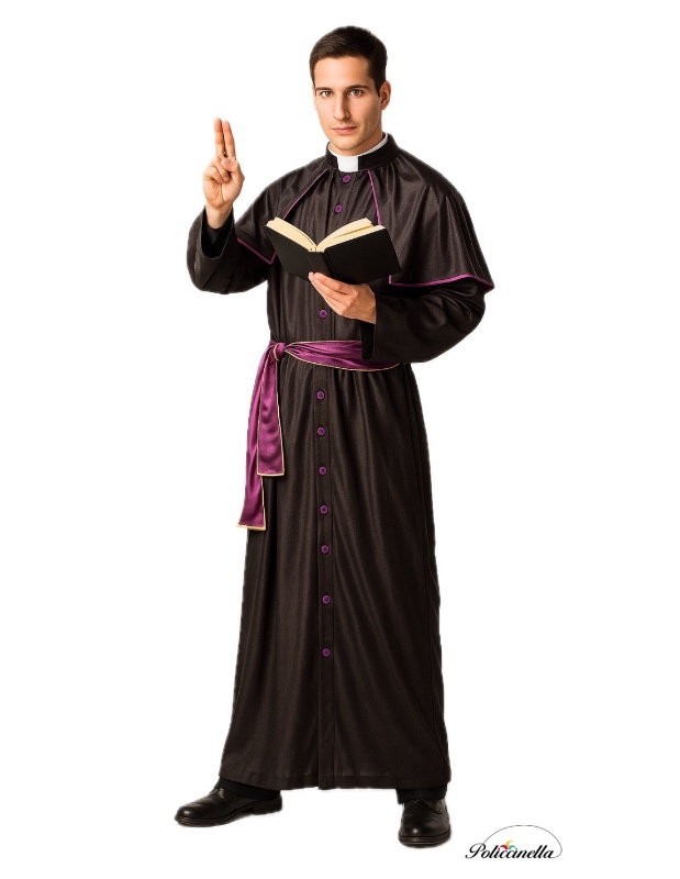 Fato de Cura Monseñor para homem
