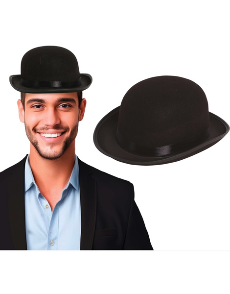 Feltro preto Bombin Adulto