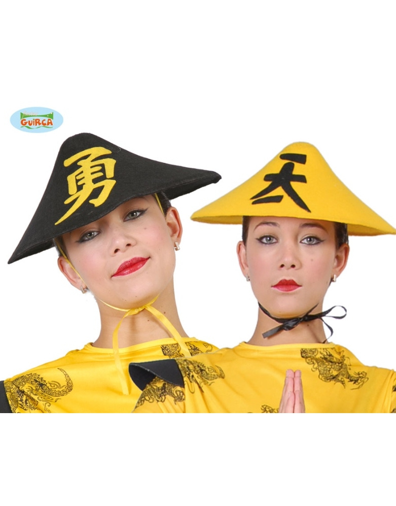 Sombrero Chino amarillo o negro