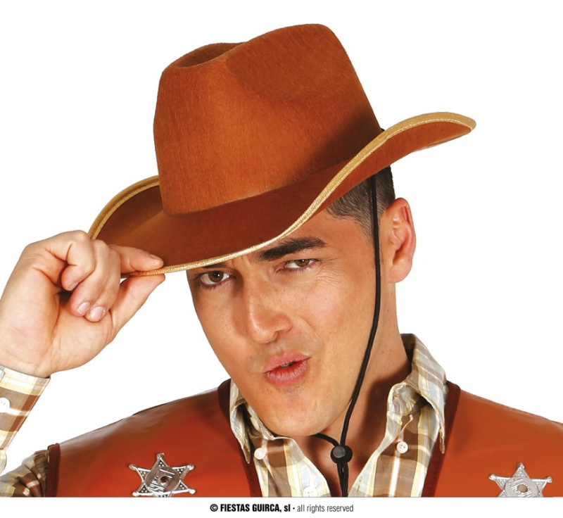 Sombrero vaquero fieltro marrón