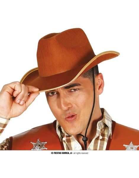 Sombrero vaquero fieltro marrón