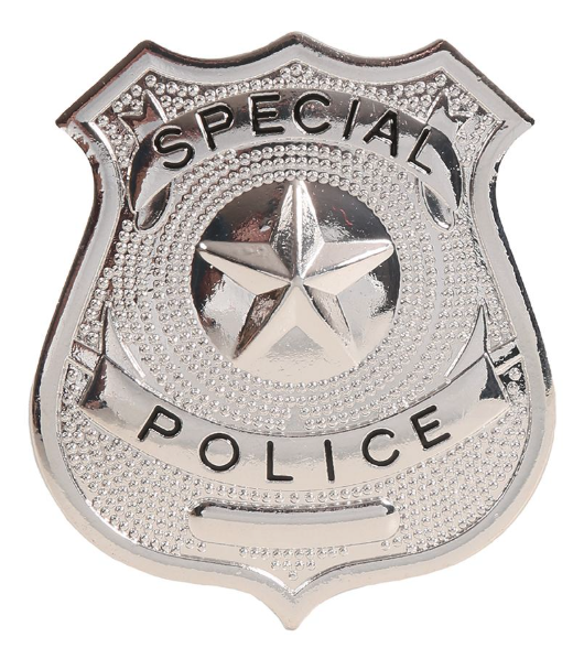 Placa Policía metálica